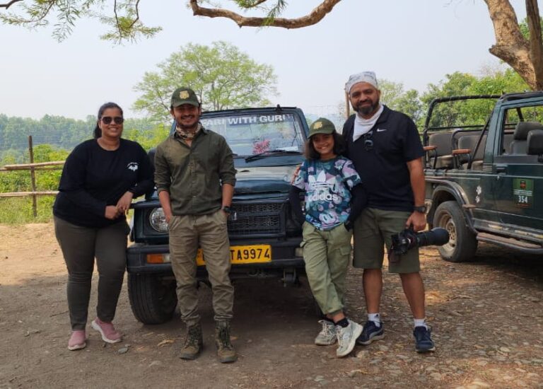 Safari Lab team with Sanjay at Dhikala, Jim Corbett in May 2024