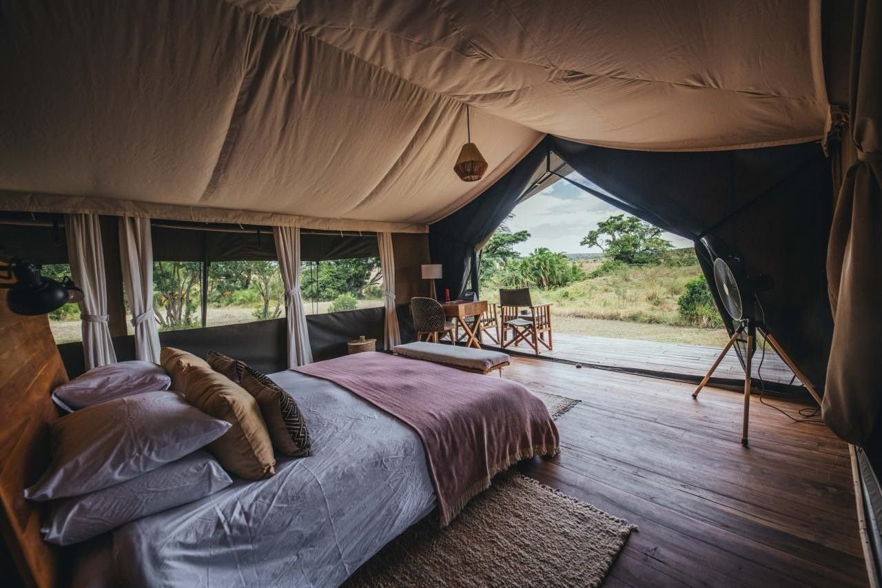 Tented safari camp in the Masai Mara