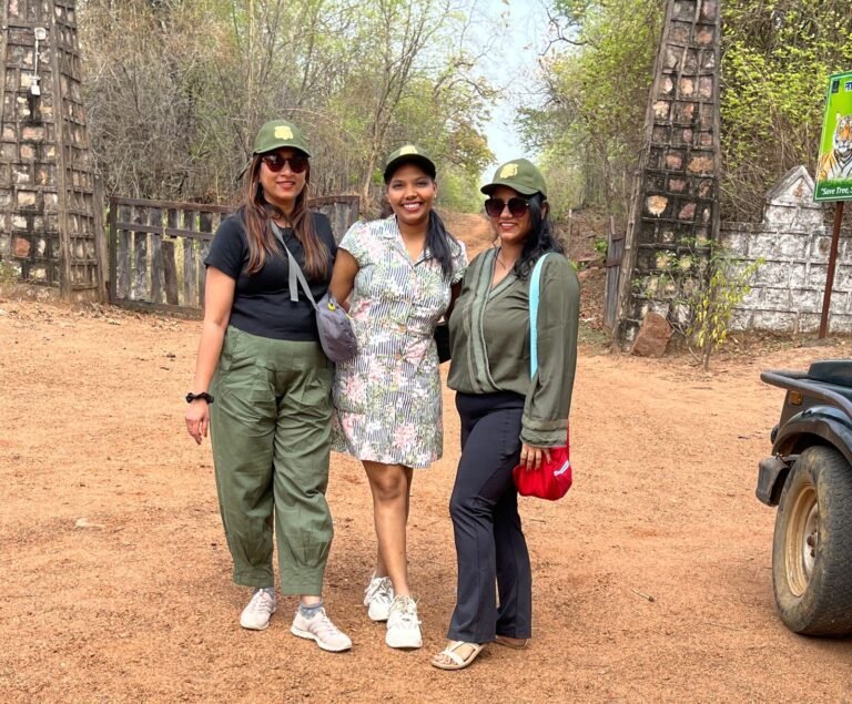 Safari Lab guests at Tadoba safari gate