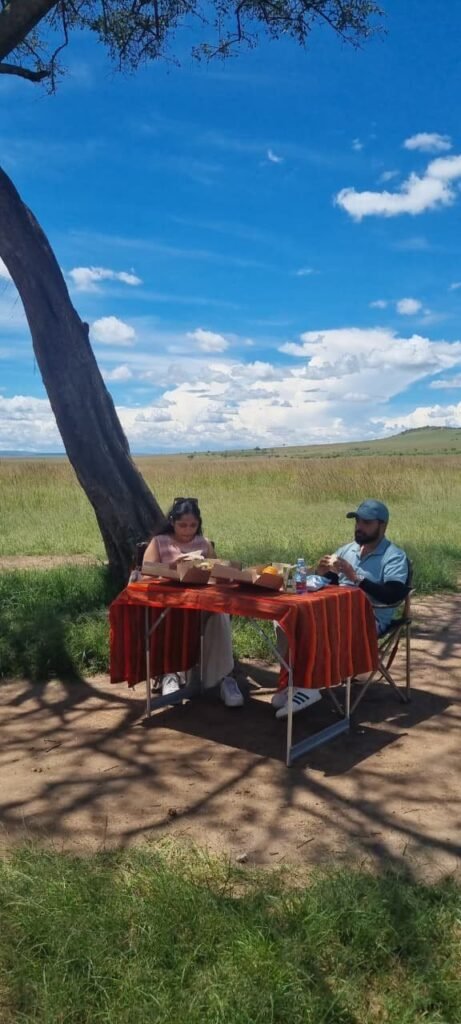 Safari Lab guests during their Kenya honeymoon