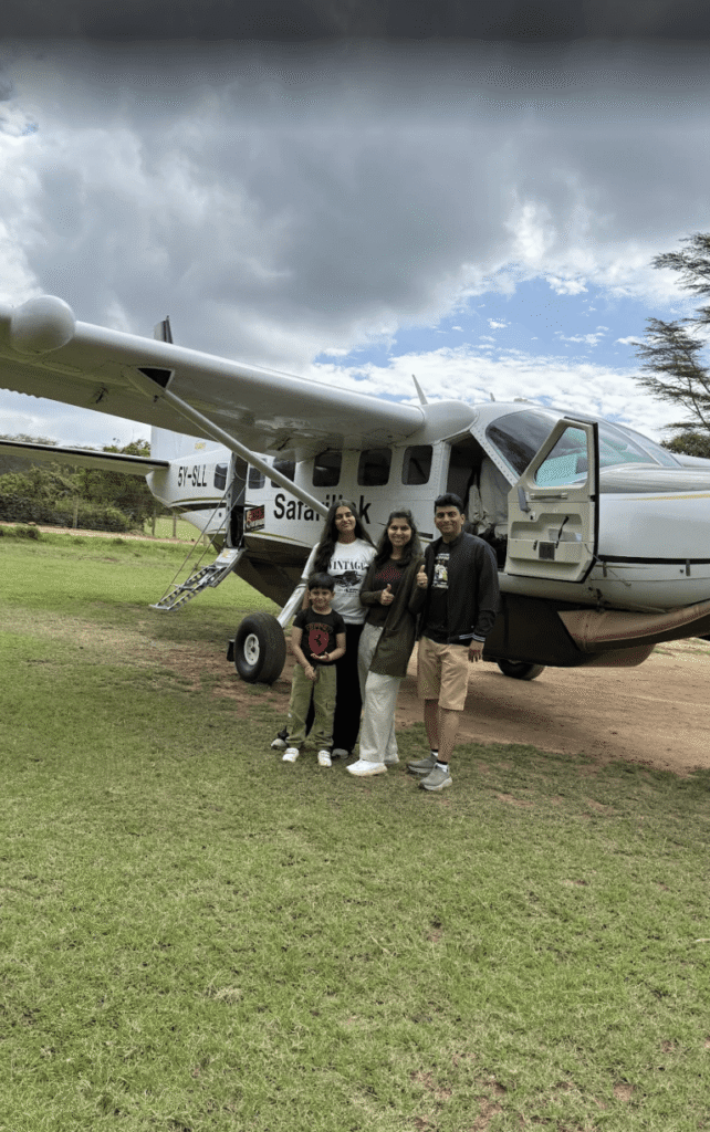 Safari Lab guests flying to Amboseli — May 2026