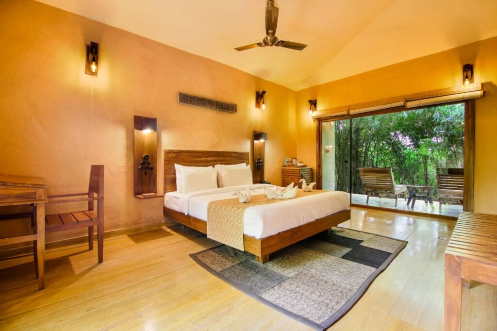 Wildlife lodge accommodation in Tadoba